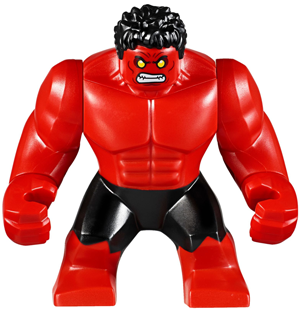 Lego figurka Super Heroes Red Hulk Giant Yellow Eyes