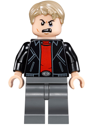 Lego figurka Super Heroes Masked Robber - opotřebovaný potisk hlavy