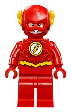 Lego figurka Super Heroes The Flash - mírně opotřebovaný potisk oka