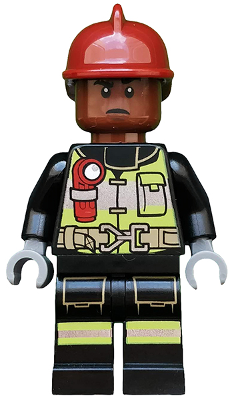 Lego figurka Super Heroes Firefighter Dark Red Fire Helmet (Nová)