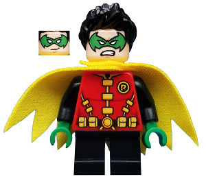 Lego figurka Super Heroes Robin Green Mask and Hands