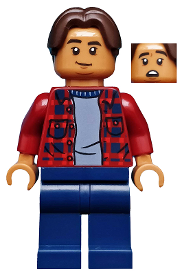Lego figurka Super Heroes Ned Leeds Dark Red Plaid Shirt (Nová)