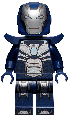 Lego figurka Super Heroes Iron Man - opotřebovaný potisk helmy a úst