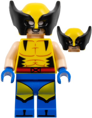 Lego figurka Super Heroes Wolverine Yellow and Black Mask (Nová)