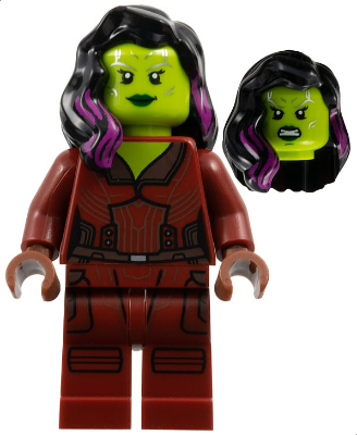 Lego figurka Super Heroes Gamora Dark Red Printed Legs (Nová)