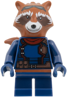 Lego figurka Super Heroes Rocket Raccoon Dark Blue Outfit (Nová)