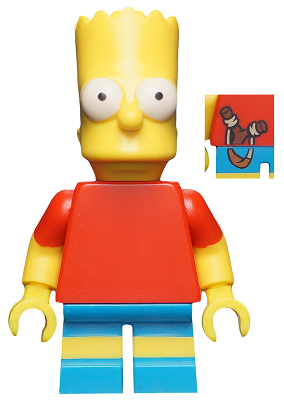 Lego figurka COL Bart Simpson The Simpsons - opotřebovaná hlava