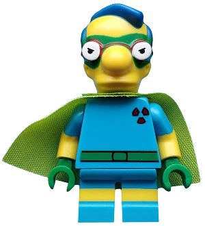 Lego figurka COL Fallout Boy Milhouse The Simpsons - perfektní stav