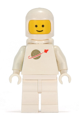 Lego figurka Space Classic Space - mírné znečištění nebo zežloutnutí