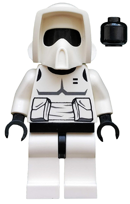 Lego figurka Star Wars Imperial Scout Trooper Plain Black Head