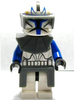 Lego figurka Star Wars Clone Trooper Captain Rex - prasklý trup