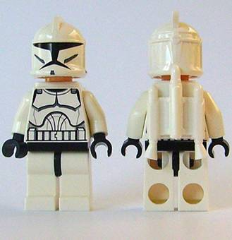 Lego figurka Star Wars Clone Jet Trooper (Phase 1) - prasklé ruce