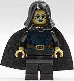 Lego figurka Star Wars Barriss Offee Black Cape - used cape