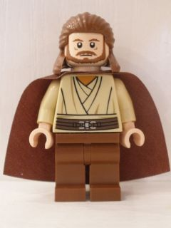 Lego figurka Star Wars Qui-Gon Jinn - poškozené vlasy