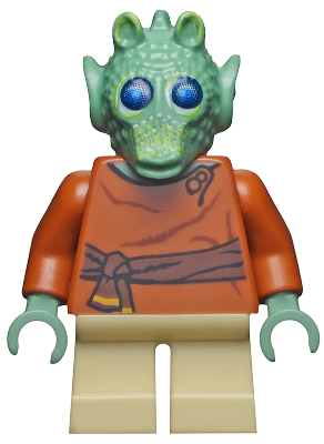 Lego figurka Star Wars Wald - stopy po kousnutí