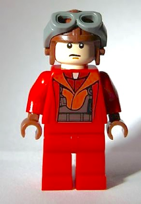 Lego figurka Star Wars Naboo Fighter Pilot Red Jumpsuit