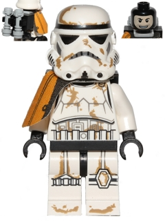 Lego figurka Star Wars Sandtrooper Orange Pauldron - bez batohu