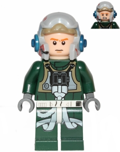 Lego figurka Star Wars Rebel Pilot A-wing - prasklý trup