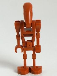 Lego figurka Star Wars Battle Droid Dark Orange (Nová)