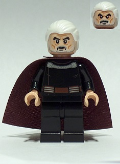 Lego figurka Star Wars Count Dooku White Combed Hair - stav jako nový