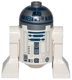 Lego figurka Star Wars Astromech Droid R2-D2 Flat Silver Head