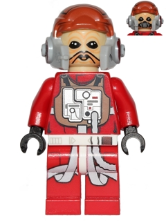Lego figurka Star Wars Ten Numb Red Pilot Suit (Nová)