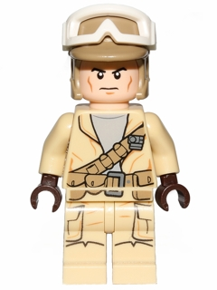 Lego figurka Star Wars Rebel Trooper Goggles Dark Tan Helmet