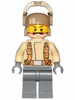 Lego figurka Star Wars Resistance Trooper Tan Jacket Moustache (Nová)