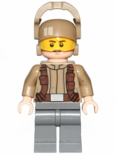 Lego figurka Star Wars Resistance Trooper Dark Tan Jacket Frown (Nová)