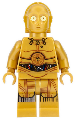 Lego figurka Star Wars C-3PO Colorful Wires Printed Legs (Nová)