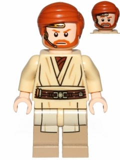 Lego figurka Star Wars Obi-Wan Kenobi (Headset) - prasklý trup