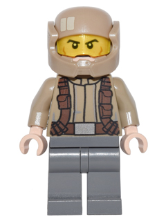Lego figurka Star Wars Resistance Trooper Dark Tan Jacket Frown
