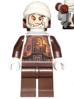 Lego figurka Star Wars Dengar White Torso Wrap