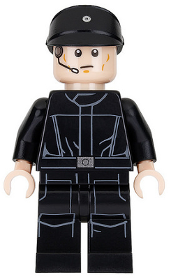 Lego figurka Star Wars Imperial Shuttle Pilot Light Nougat Head