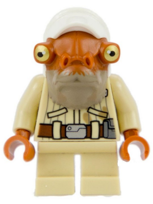 Lego figurka Star Wars Quarrie - začínající prasklina na trupu