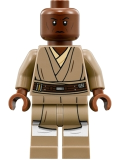 Lego figurka Star Wars Mace Windu (Dark Tan Legs) - prasklá ruka