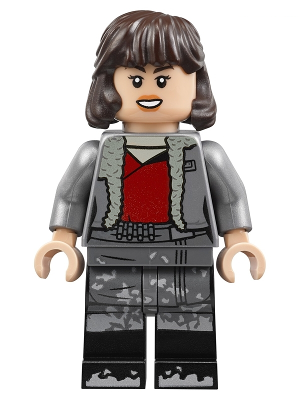 Lego figurka Star Wars Qi'ra Jacket with Collar - stopy po kousnutí