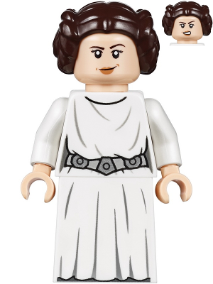 Lego figurka Star Wars Princess Leia White Dress Detailed Belt (Nová)