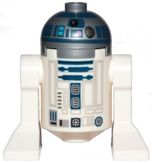 Lego figurka Star Wars Astromech Droid R2-D2 Flat Silver Head (Nová)