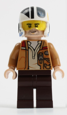 Lego figurka Star Wars Poe Dameron (Medium Nougat Jacket, Helmet)