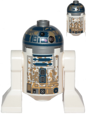 Lego figurka Star Wars Astromech Droid R2-D2 Dirt Stains