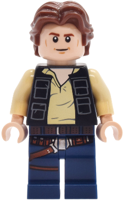 Lego figurka Star Wars Han Solo Black Vest with Pockets (Nová)