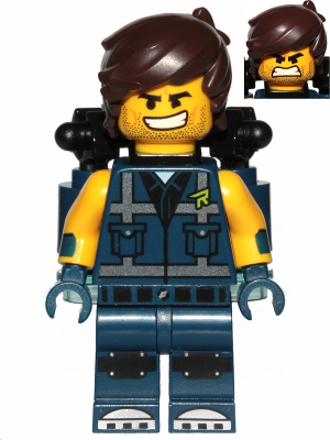 Lego figurka LEGO Movie 2 Rex Dangervest - drobná prasklina na trupu