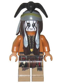 Lego figurka The Lone Ranger Tonto Clean Outfit - bez ptáka
