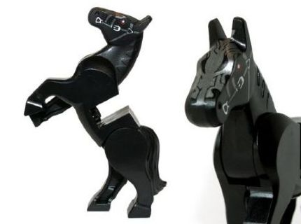 Lego Red Horse Movable Legs