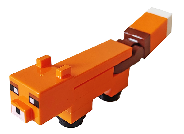 Lego Orange Minecraft Fox Brick Built
