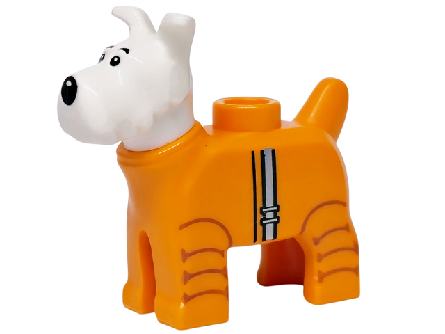Lego White Dog Wire Fox Terrier (Nový)
