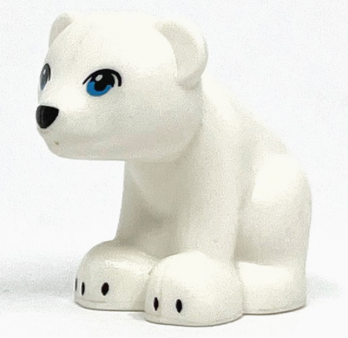 Lego White Bear Mini Doll Style Baby Cub