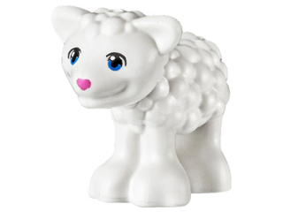 Lego White Sheep Baby Lamb Mini Doll Style