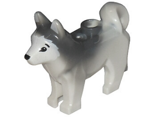 Lego White Dog Husky